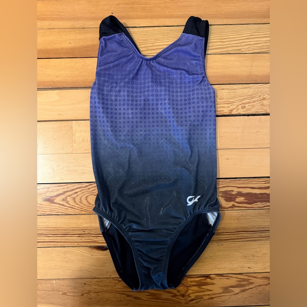 GK leotard Size AXS purple